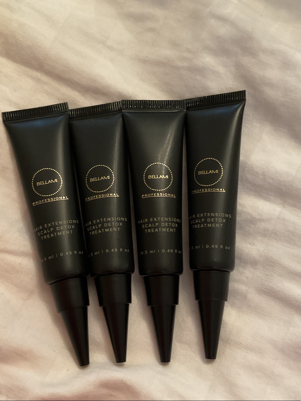 BELLAMI Black Hair Extensions Scalp Detox Treatment Tubes (Set of 4)